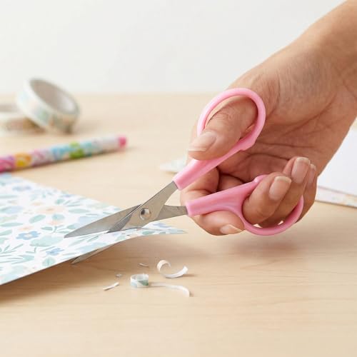 2 Pcs Applique Scissors, 12cm Craft Sewing Embroidery Scissors, Curved Tip Needlework Cutter With Stainless Steel Blade ABS Handle