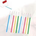 Set of 10 Needle Threaders Tool Cylindrical Handle for Hand Sewing Embroidery Cross Stitch Beading Threading DIY(Multicolor) - color: Multicolor