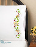 Sunflowers Stamped for Embroidery Pillowcases - Set of 2