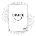 Golden State Art 5x7 White Backing Board, 10 Pack Backer Boards for Prints - size: 5x7