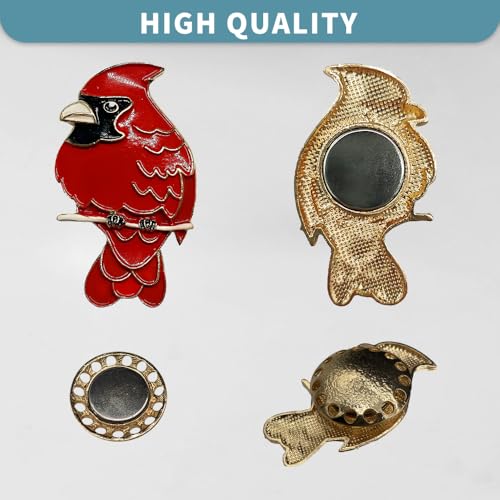 Magnetic Needle Minder Magnet Embroidery Accessories and Supplies Embroidery Needle Holder Cross Stitch Holder Needlework Supplies (Cardinal) (Brid) - size: brid