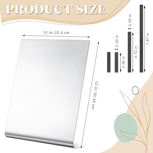 Flutesan Magnetic Cross Stitch Pattern Holder 12 x 10 Inch Large Cross Stitch Supplies and Accessories Knitting Chart Keeper with 4 Replacement Magnets for Crochet Display(Bracket Type) - style: Bracket Type