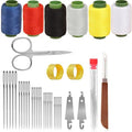 39Pcs Sewing kit for Adults：Stainless Steel Big Eye Needles