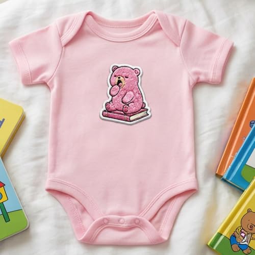 ORIGACH 4 Sheets A4 Large Cute Animal and Books Water Soluble Embroidery Patterns, Stick and Stitch Embroidery Papers with Animal Reading Books Designs, Wash Away Printable for Hand Sewing Lovers - color: Animal & Books