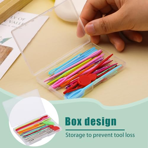 Bupete 40 Pcs Yarn Needles, Darning Needles Tapestry Needles for Yarn - color: Colorful 40 PCS