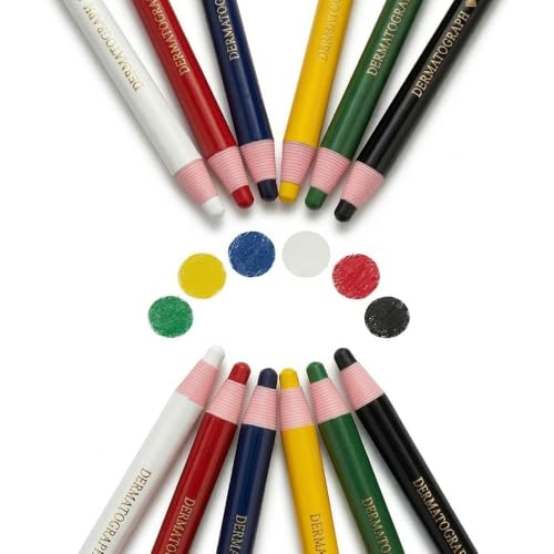 12-Pack 6color Grease Pencils Grease Pen China Markers for Glass Metal Wood - color: Assorted 6 Colors 12p