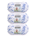 Bernat Baby Blanket Yarn for Crocheting Soft, Denim Print, 3-Pack - color: Denim Print, size: 3 Pack, style: Baby Blanket
