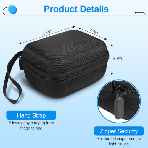 Peptide Case for Fridge, Adjustable Slot Diabetic Insulin Peptide Vial Case