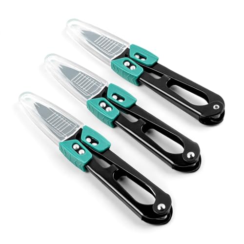 4.2 inch Sewing Scissors - Wider Handle Thread Snips with Safety Covers