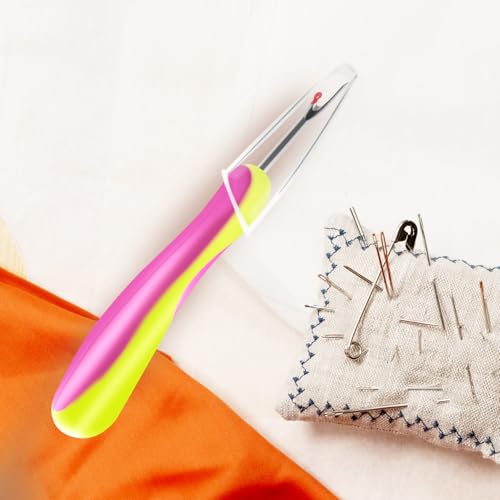 Needle and Thread Seam Ripper, Rippers for Sewing and Thread,Remover Stitch Tool for Hand Sewing, Knitting, Cross Stitching, Embroidery and Thread Removal (Green) - color: Green