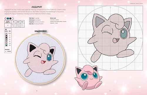 Pokémon Cross Stitch: Bring your favorite Pokémon to life with over 50 cute cross stitch patterns
