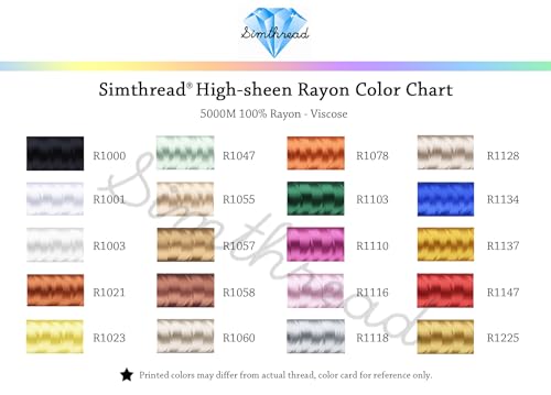 Simthread Rayon Embroidery Thread 5500 Yards, 40wt 100% Rayon Viscose for Commercial and Domestic Machines - Sienna 1058 - color: Sienna1058