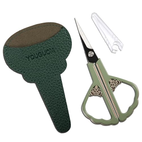 YOUGUOM Sewing Scissors, Small Sharp Embroidery Scissor - color: Light Green