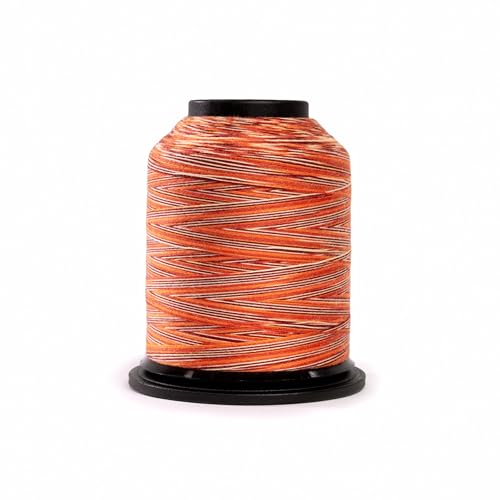 Finesse Variegated Thread | 100% Polyester, 3ply, 50wt | 1100yds Stackable Thread Cones for Quilting and Sewing… (Fall Festival) - color: Fall Festival