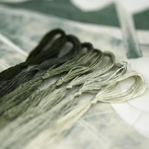 Natural 100% Mulberry Handmade Embroidery Silk Thread Silk Floss (66) - color: 66