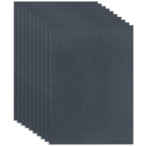 10 Dark Gray Felt Fabric Sheets,7.87 x 11.8 inch (20 x 30cm) A4 Stiff Felt Squares 1 mm Thick, Great for DIY Craft, Sewing Projects, Nonwoven Patchwork, Decoration - color: Dark Gray