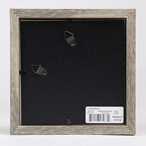 Lawrence Frames Shadow Box Frame, 5x5, Natural Gray - color: Natural Gray, size: 5 x 5 inches