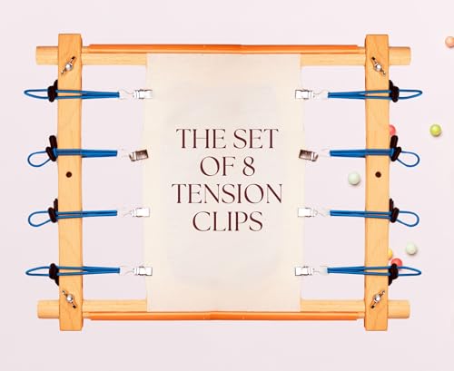 Scroll rod tension Set of 8 Side Tensioners for Embroidery Frames System for tightening canvas Tension Clips for cross stitch kit embroidery frame scroll rod supplies tensioners for embroidery frames