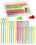 Bupete 25 Pcs Yarn Needles Metal Tapestry Needle Crochet Needles for Yarn - color: Colorful 25 PCS