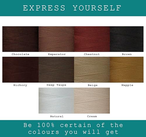 BlesSew Sewing Thread in Brown Color Tones - 10 Spools of Polyester Thread for Sewing Machine for Beginners, Hand Stitching & Quilting - 1000 yds Per Spool - color: Brown-Khaki-Neutral