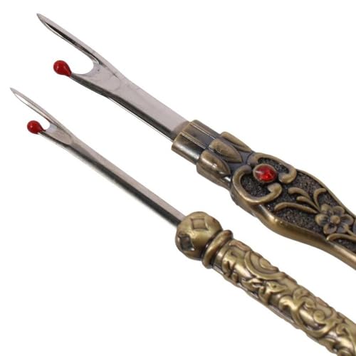 4 Pcs Sewing Seam Rippers,Vintage Stitch Eraser Retro Alloy Metal Seam Sewing Thread Ripper for Suture Removal Sewing Accessory Tools