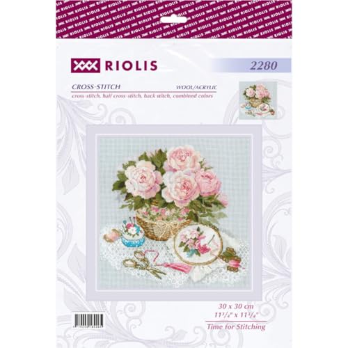 RIOLIS 2280 Time for Stitch Counted Cross Stitch Kit 11.75 x 11.75 in - style: Time for Stitching 2280