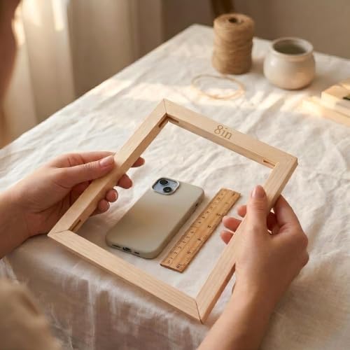 Needlepoint Stretcher Bars for Needlework - 12 Pcs Wooden Canvas Stretcher Bars, 3 Sizes 8 12 16 Inch + Tacks Sandpaper Remover, Embroidery Frame Alternative for Cross Stitch, Needlepoint Accessories