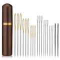 ZMAAGG Leather Sewing Needles, Needle Bottle, 21 PCS 3 Sizes Leather Needle