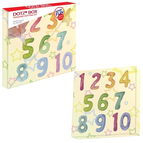 DIAMOND DOTZ Count Number Art Diamond Painting Kit for Adults with Gems - color: DOTZ Count