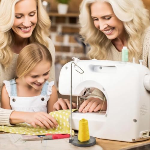Single Thread Stand Large Spool, Full Metal Stable &Adjustable Thread Stand, Universal Single Cone and Spool for Sewing and Embroidery Machines