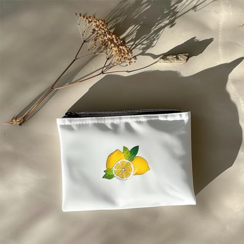 Peacoblue Lemon Stick and Stitch Embroidery Patterns, Water Soluble - color: Lemon