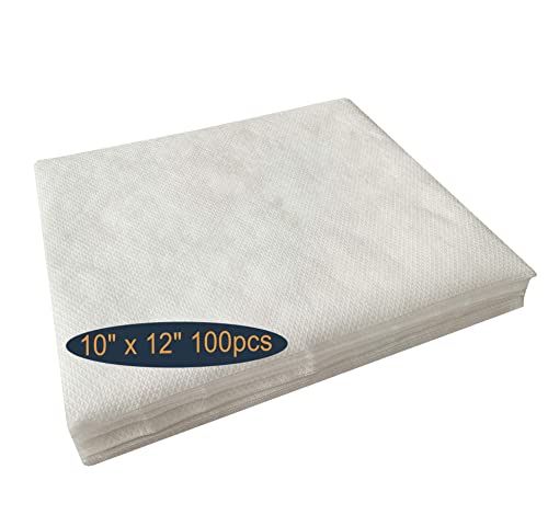 HimaPro No Show Cutaway Invisible Mesh Machine Embroidery Stabilizer Roll - Light to Medium Weight 1.8 Ounce(10 inch x 12 inch 100 PCs) - Made of Embossed Nylon - size: 10" x 12" 100 PCs