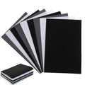 9 Pcs Stiff Felt Sheets,11.8 X 7.87 Inch Felt Sheets for Crafts Thickness 1Mm Felts Paper Fabric Felts Sewing Sheet for Patchwork Embroidering DIY Handmade Crafts, Black+Gray+White