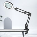 HITTI 10X Magnifying Glass with Light, 1,800 Lumens Stepless Dimmable - color: Black, size: 10X 22 INCH Clamp