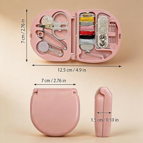Obear 2 Pack Mini Sewing Kit - Emergency Travel Repair Set with Threads, Needles & Scissors for Beginners, Camping & Daily Use - style: 2 Pack Mini Sewing Kit