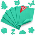 Aqua Green Soft Felt Sheets for Crafts, 9" x 12", 1.6mm Thick, 6 Pcs - color: Aqua Green