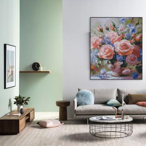 Flowers Stamped Cross Stitch Kits Cross Stitch Patterns,Dimensions Cross Stitch Kits Embroidery Kit Arts and Crafts for Beginners 11.8x15.7 inch - color: D033