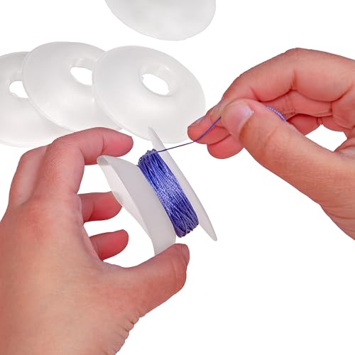 The Beadsmith Bob-EEZ Cord Management – No-Tangle Thread Bobbins – 2-1/2”, Bag of 8 Pieces – Storage Organization – Jewelry Tools for Kumihimo Braiding and Macrame Designs - size: 5.08 x 16.12 x 14.6 cm