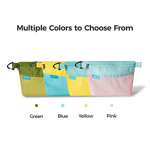 pack all Water-Resistant Zipper Pouch, Mesh Zipper Bag, 14.17"x10.23" - color: Blue, size: Large