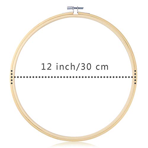 Caydo 3 Pack 12 Inch Embroidery Hoop, Large Cross Stitch Hoop - style: 12 INCH