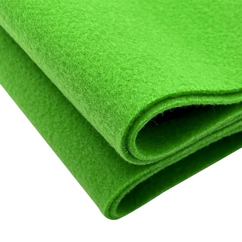 EOVEA | Acrylic Felt Fabric by The Yard | 72" Wide | 1.6mm Thick | Soft & Durable Non-Fraying Felt | for DIY Crafts, Sewing, Upholstery, Costumes & Padding(Lime Green,1 Yard) - color: Lime Green, size: 1 Yard