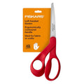 Fiskars 8" Left-Handed All-Purpose Scissors for Fabric & Crafts, Red - style: Left-Handed