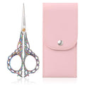 Crochet Scissors with Cover Embroidery Scissors Small Sharp Craft Scissor Sharp Pointed Tip In A Pouch Stainless Steel Embroidery Scissor for Precise Cuttin Craft and Sewing Supplies