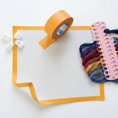19" X 17", 18 mesh Needlepoint Canvas, White Needlepoint Canvas Embroidery Blank Cloth - color: WHITE