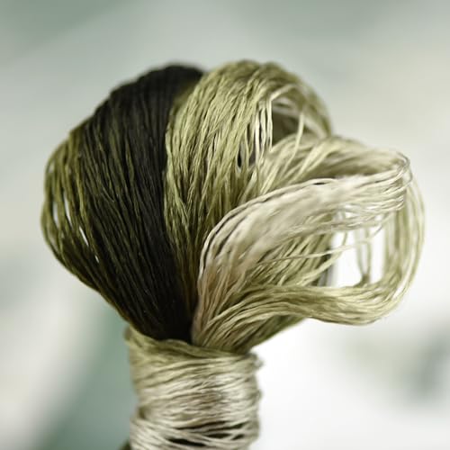 Natural 100% Mulberry Handmade Embroidery Silk Thread Silk Floss (61) - color: 61