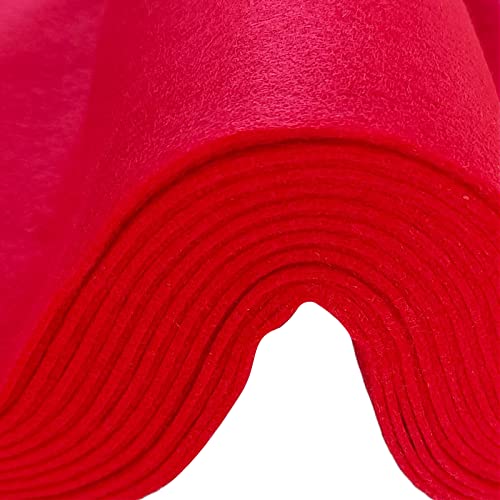Jtnohx Color Felt Fabric Soft Felt Sheets Craft Fabric Sheets Red 8"x12" - color: Bright Red