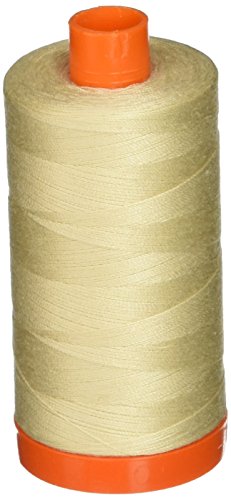 Aurifil 50wt Cotton 1,422yd - Light Beige - color: Light Beige