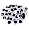 FEBSNOW 200Pcs 15mm Googly Wiggle Eyes Self Adhesive for DIY Crafts - size: 15mm