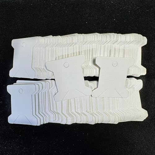 200 Pcs Embroidery Floss Bobbins,Cardboard Embroidery bobbins (White)