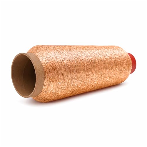 Mandala Crafts Metallic Copper Embroidery Floss for Sewing, 3281 Yard Spool - color: Copper, size: 3000M 3281 Yard